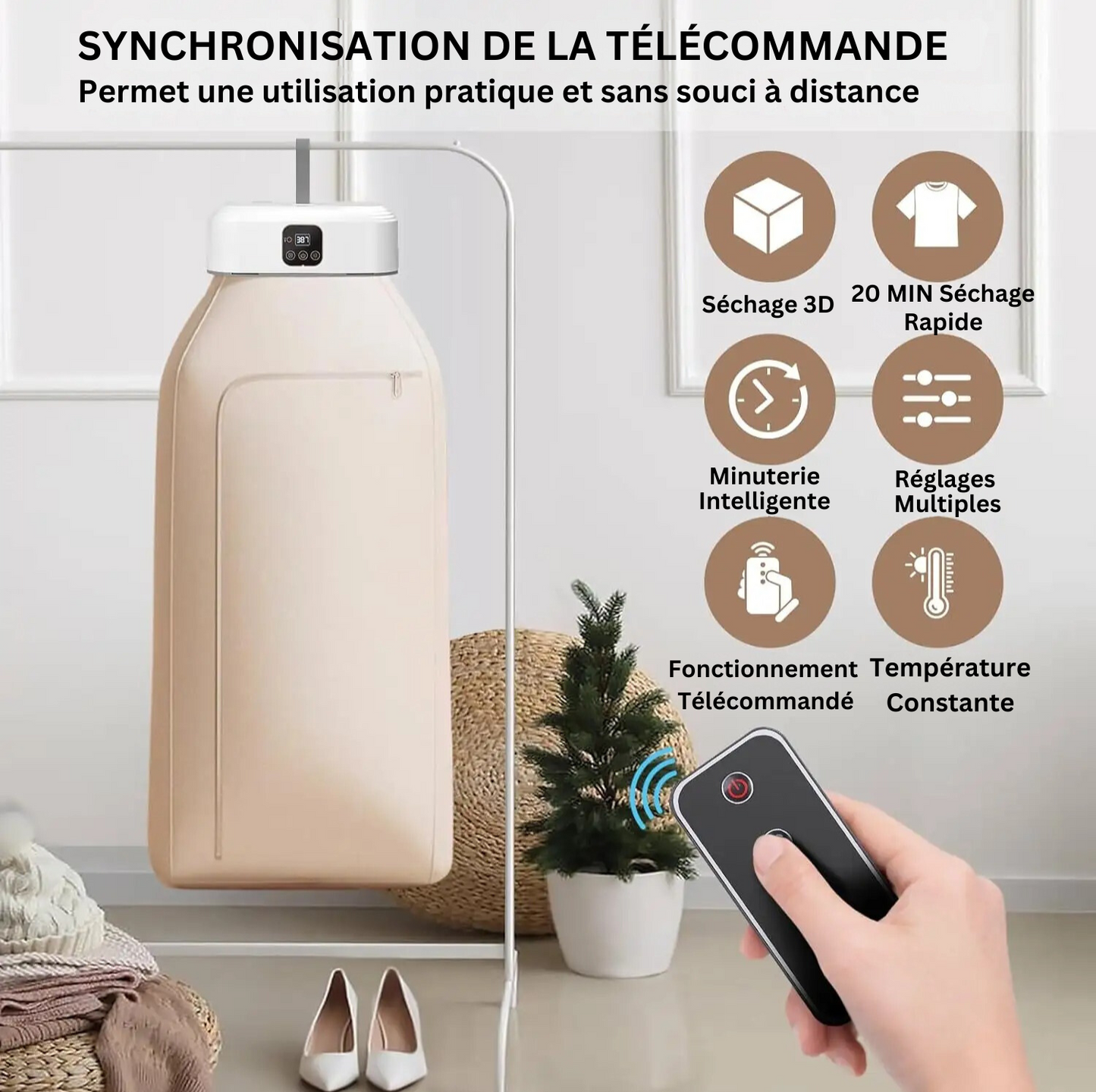 Sèche Linge Portable 600W