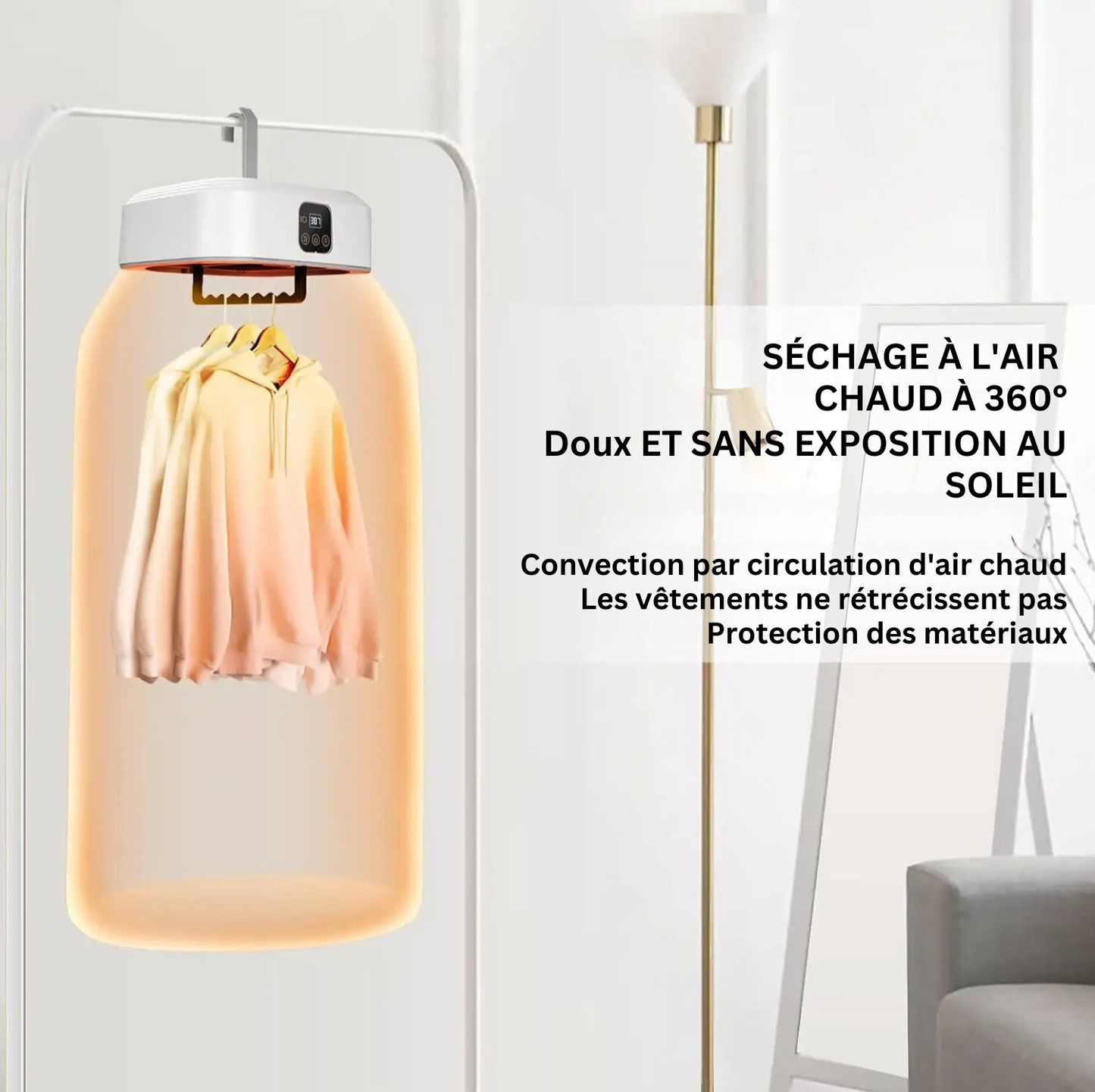 Sèche Linge Portable 600W