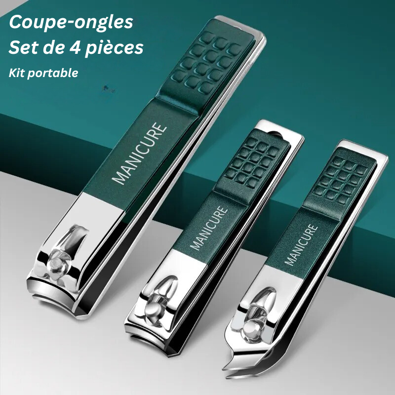 Ensemble de Coupe Ongles Professionnel En Acier Inoxydable