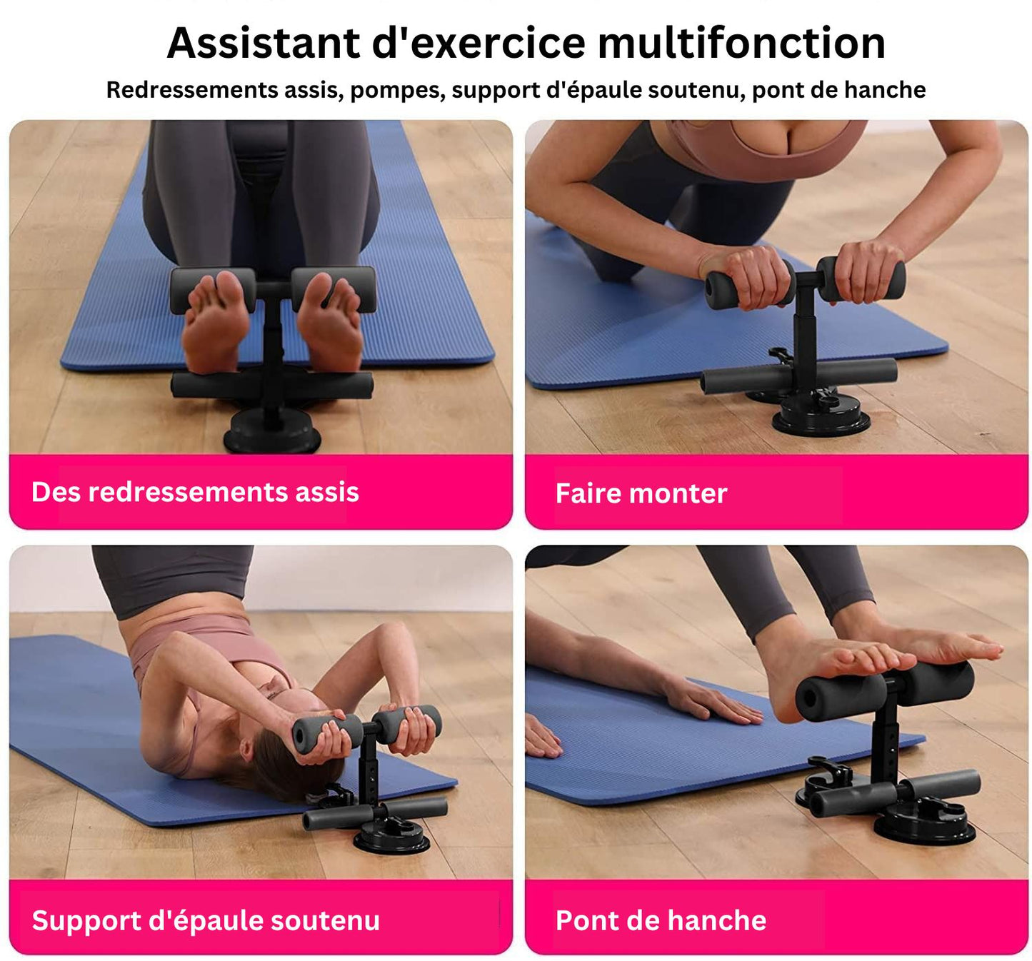 Barre d'exercice avec ventouse - Multifonctionnel