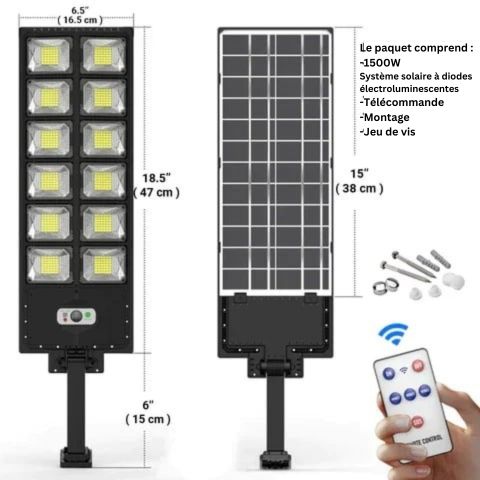 Système d'Éclairage Solaire À Leds 1500W