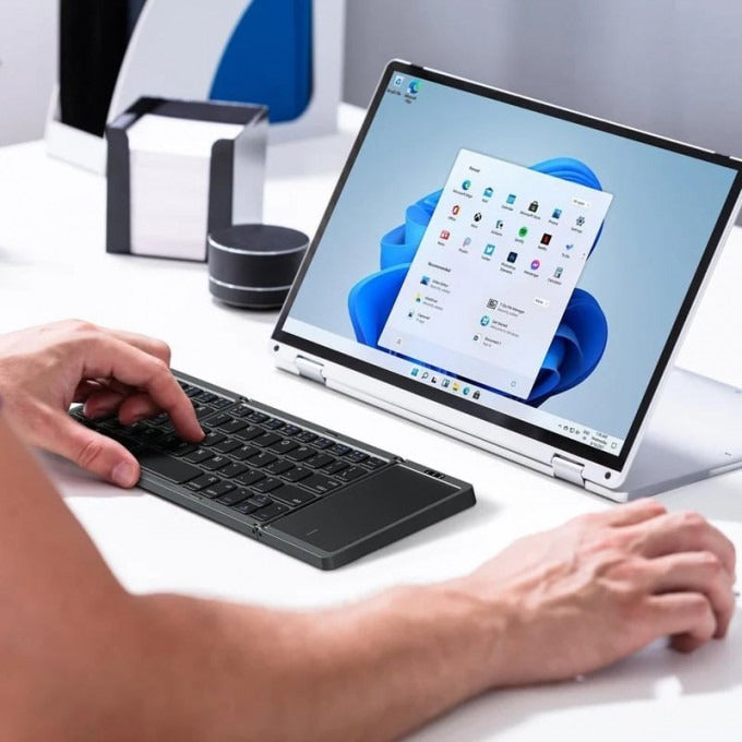 Clavier Bluetooth pliable avec pavé tactile