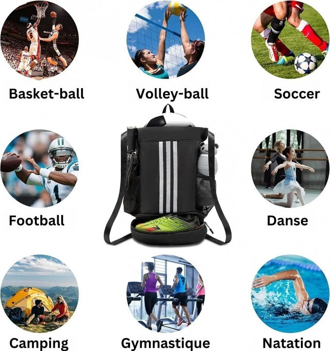 Sac à Dos de Sport Multifonctionnel (PROMOTION -40%)