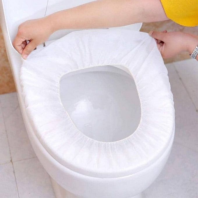 50Pcs Housses de Siège de Toilette Jetables